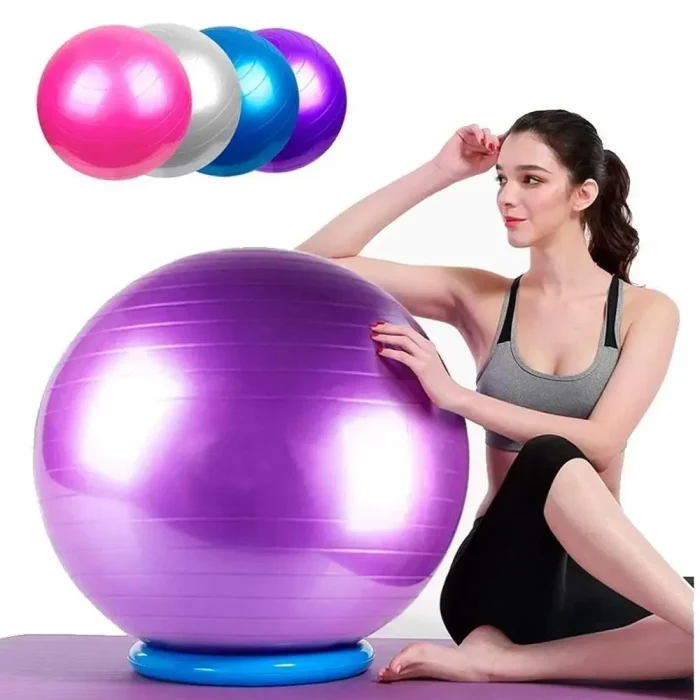 Bola Suiça Pilates 55cm Fisioterapia e Musculação até 200kg - 123 Util