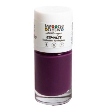 Esmalte Fortalecedor E Hipoalergênico – Argan – Cor Purple – Natural E Vegano – Twoone Onetwo