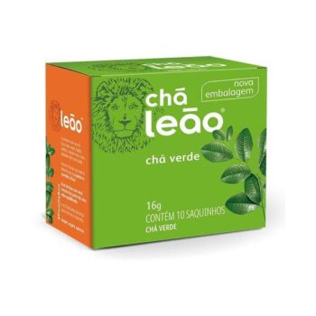 Chá Verde Natural Leão Com 10 Sachês – Chá Leão