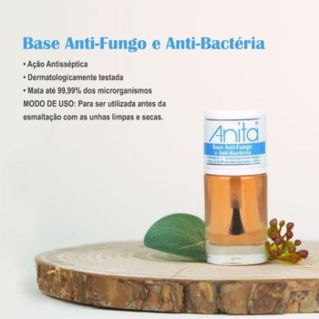 Esmalte Base Anti-Fungo E Anti-Bactéria 10ml – Anita – Anita Cosméticos