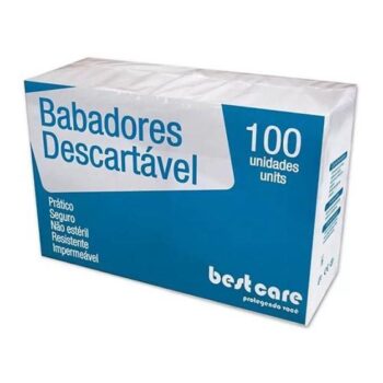 Babador Impermeável Descartável 33,5 X 47cm Pacote Com 100und – Best Care