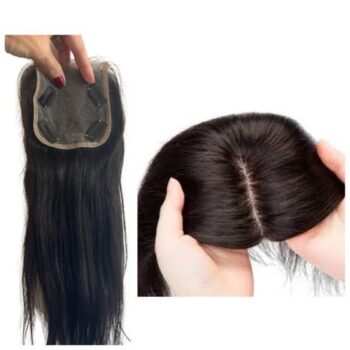 Topo Prótese Feminina 45cm P/ Falhas Cabelo Humano – Thi Apliques