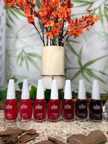 Kit De Esmaltes Colorama Tons De Vermelho 8ml